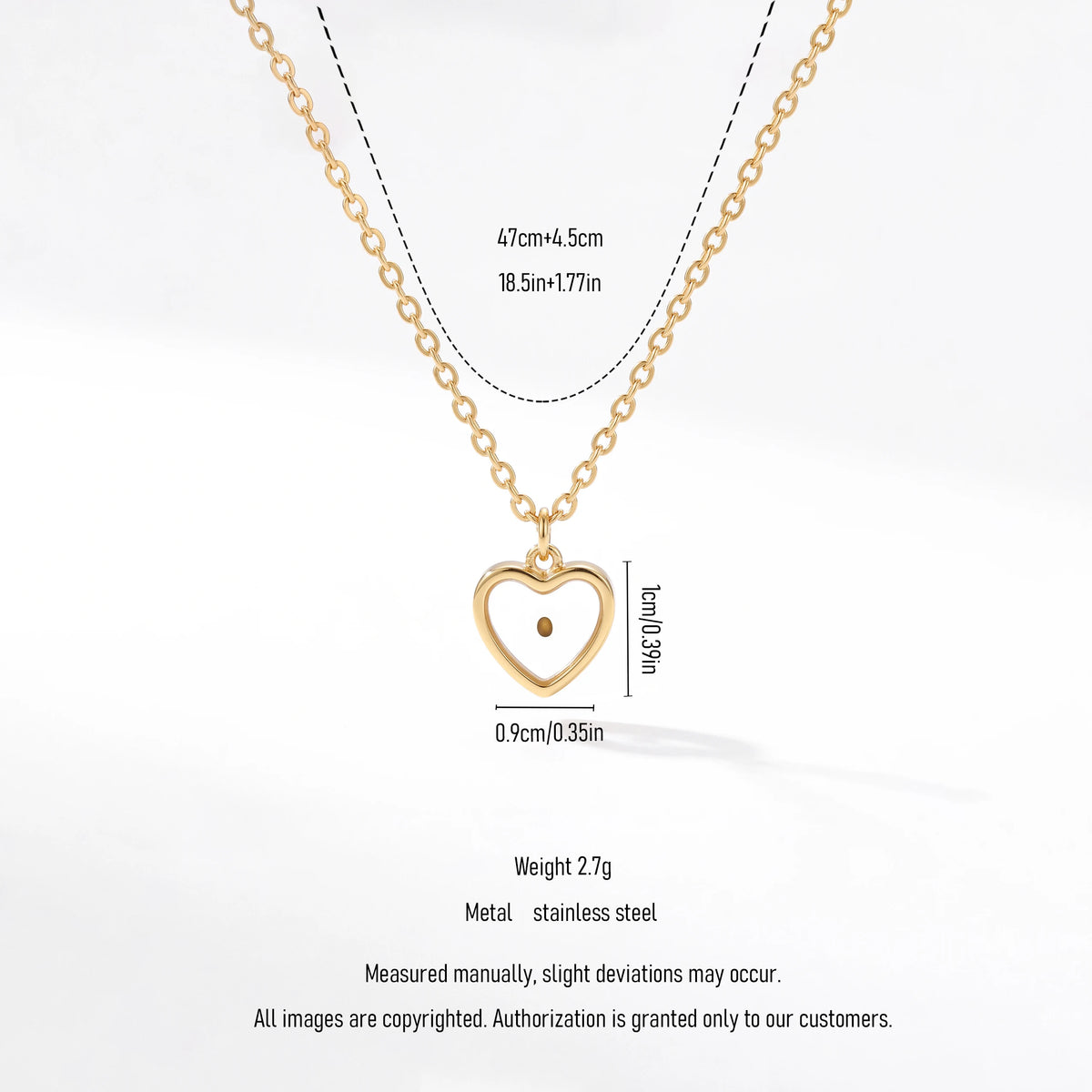 QIAOREN 13416 Stainless Steel Mustard Seed Heart Necklace Faith Christian Pendant Inspirational Jewelry for Women