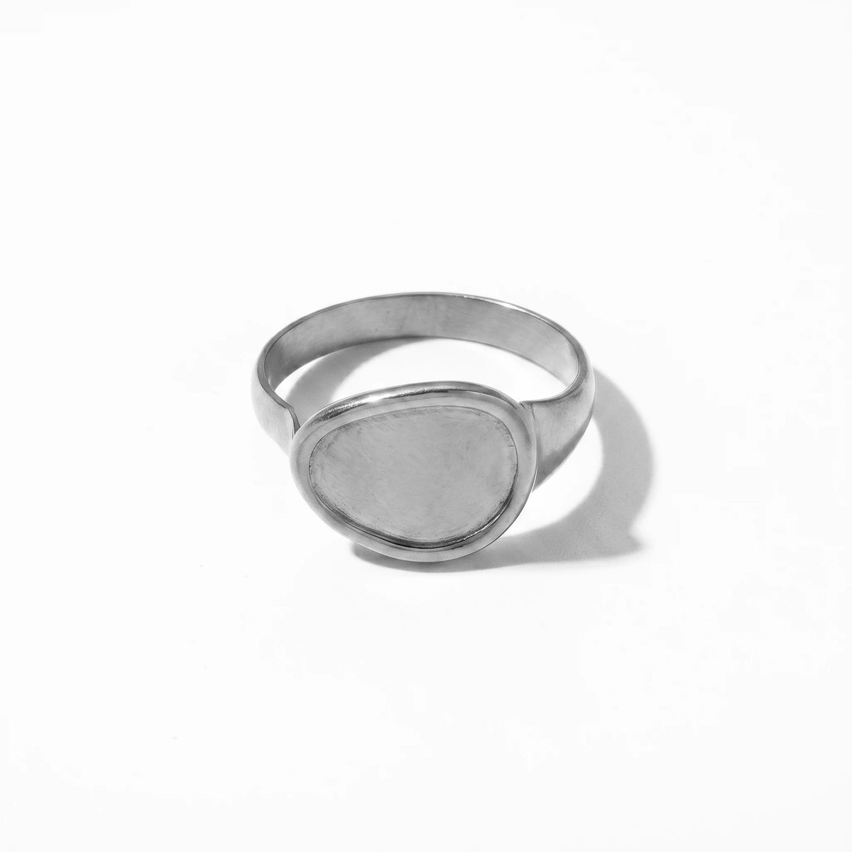 QIAOREN Stainless Steel 5Pcs Stackable Ring Set PVD Gold Plated Adjustable Open Jewelry for Women