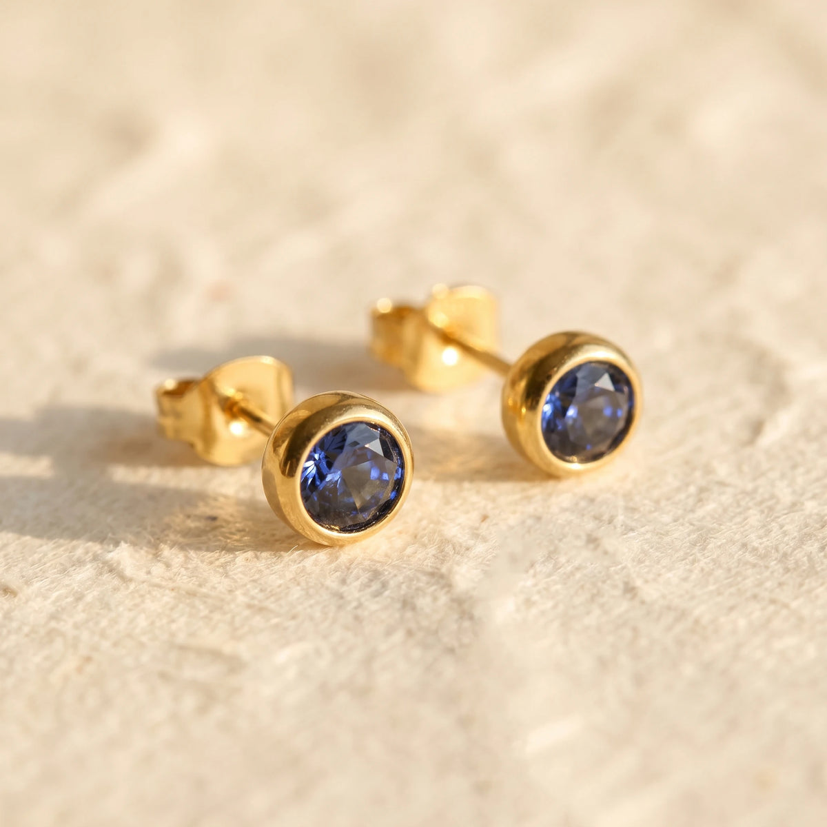 QIAOREN 12190-201 Multi-Color Birthstone Crystal Tiny Studs Hypoallergenic Daily Wear Jewelry Gift for Women